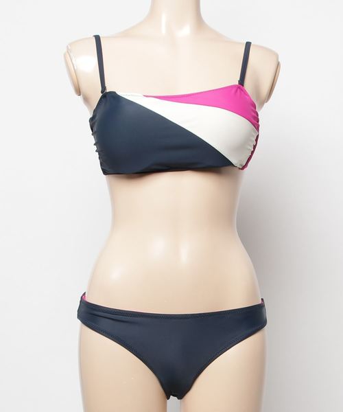 p*q様 TIPNESS 水着 ネイビー/オレンジ レディースxoサイズ 中古 p*q様 TIPNESS 水着 ネイビー/オレンジ レディースxoサイズ 中古