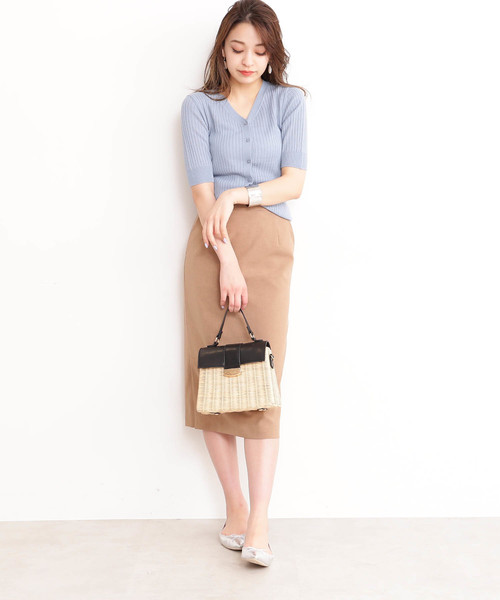 N.(N. Natural Beauty Basic)(エヌエヌナチュラルビューティーベーシック)の「◆ドライタッチタイトスカート(スカート・レディース・ベージュ/ブルー/ピンク・SMALL/MEDIUM)」の5枚目の写真