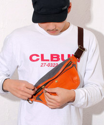 cramp（クランプ）の「CRAMP クランプ / イタリアンシュリンクレザー×キャンバス ポケットバッグ ショルダーバッグ / Cr-5007D（ショルダーバッグ）」