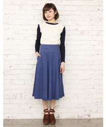 Kastane | 【Kastane】インディゴサーキュラースカート(スカート)