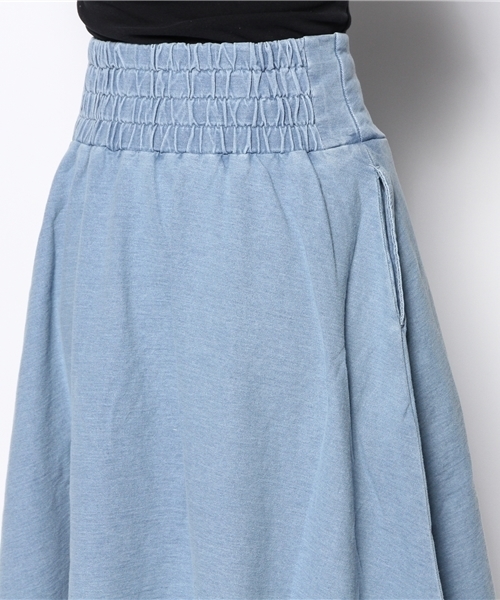 Kastane（カスタネ）の「【Kastane】インディゴサーキュラースカート（スカート・レディース・ライトブルー/ブルー・FREE）」の8枚目の写真