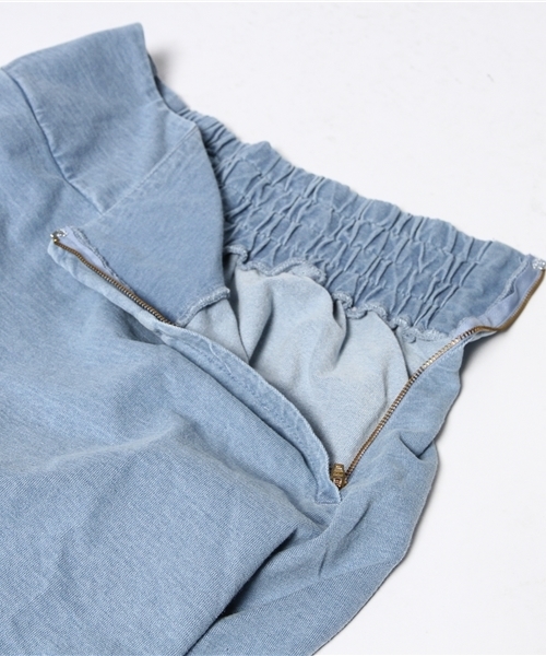 Kastane（カスタネ）の「【Kastane】インディゴサーキュラースカート（スカート・レディース・ライトブルー/ブルー・FREE）」の6枚目の写真