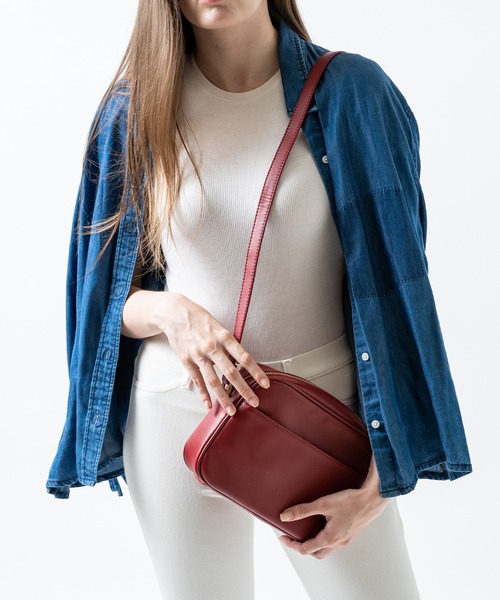 MURA（ムラ）の「コンパクト レザー ミニショルダーバッグ（ショルダーバッグ・レディース・ホワイト/ブラック/グレー/レッド/キャメル・FREE）」の13枚目の写真