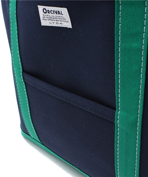 E'CRU（エクリュ）の「【ORCIVAL】キャンバストートバッグ（トートバッグ・レディース・グリーン/ブルー/イエロー・FREE）」の10枚目の写真