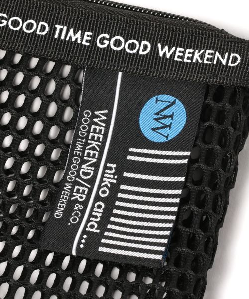 WEEKEND(ER)（ウィークエンダー）の「【WEEKEND(ER)&co.(ウィークエンダー)】メッシュサコッシュ（ショルダーバッグ・レディース・ホワイト/ブラック/カーキ・0）」の9枚目の写真