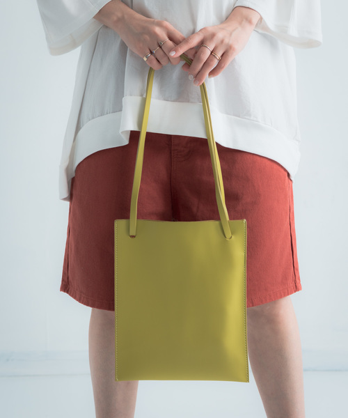 Libra Cue(リブラ キュー)の「【Libra】ミニスクエアBAG(トートバッグ・レディース・ブラック/カーキ/イエロー/アイボリー・FREE)」の9枚目の写真