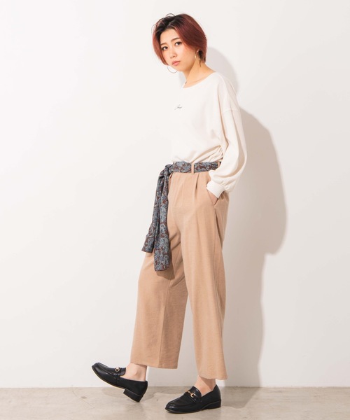 WEGO（ウィゴー）の「WEGO/ペイズリーワイドスカーフ（バンダナ/スカーフ・レディース・ブラウン/ベージュ・FREE）」の12枚目の写真