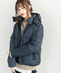 【2way】撥水 フード脱着可能 中綿ジャケット