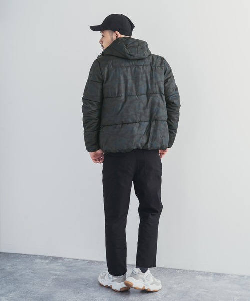 Rocky Monroe（ロッキーモンロー）の「【2way】撥水 フード脱着可能 中綿ジャケット（ダウンジャケット/コート・メンズ・ネイビー/グレー系その他/チャコール/ベージュ/ブラック/カモフラージュ・LL/M/L）」の18枚目の写真