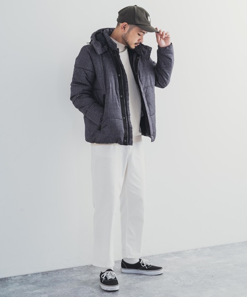 Rocky Monroe（ロッキーモンロー）の「【2way】撥水 フード脱着可能 中綿ジャケット（ダウンジャケット/コート・メンズ・ネイビー/グレー系その他/チャコール/ベージュ/ブラック/カモフラージュ・LL/M/L）」の21枚目の写真