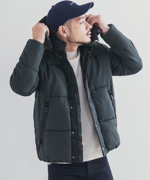 Rocky Monroe（ロッキーモンロー）の「【2way】撥水 フード脱着可能 中綿ジャケット（ダウンジャケット/コート・メンズ・ネイビー/グレー系その他/チャコール/ベージュ/ブラック/カモフラージュ・LL/M/L）」の22枚目の写真