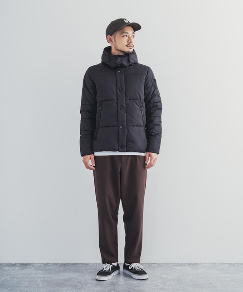 Rocky Monroe（ロッキーモンロー）の「【2way】撥水 フード脱着可能 中綿ジャケット（ダウンジャケット/コート・メンズ・ネイビー/グレー系その他/チャコール/ベージュ/ブラック/カモフラージュ・LL/M/L）」の7枚目の写真