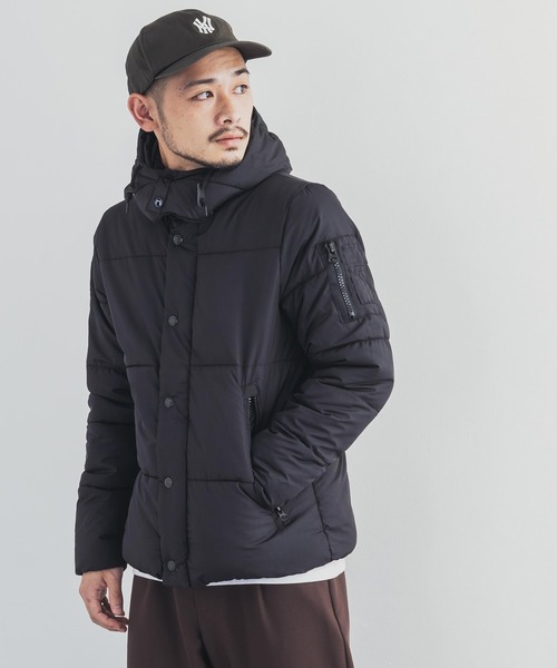 Rocky Monroe（ロッキーモンロー）の「【2way】撥水 フード脱着可能 中綿ジャケット（ダウンジャケット/コート・メンズ・ネイビー/グレー系その他/チャコール/ベージュ/ブラック/カモフラージュ・LL/M/L）」の10枚目の写真