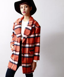 WEGO | WEGO/シャギーチェックチェスターコート(チェスターコート)