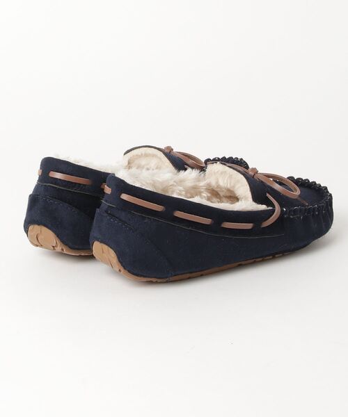 LibertyDoll（リバティードール）の「Liberty Doll / フラットモカシンレースボアスリッポンシューズ(3200)（モカシン/デッキシューズ・レディース・ライトグレー/ブラック/ネイビー/ダークグレー/キャメル/レオパード/カモフラージュ/ベージュ/ダークブラウン・L/M/LL/S）」の10枚目の写真