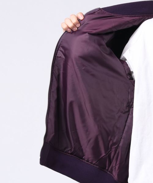 WEGO（ウィゴー）の「WEGO/PhotographMA-1（MA-1・メンズ・ホワイト/ブラック/パープル/ブラック系その他・MEDIUM/LARGE）」の22枚目の写真