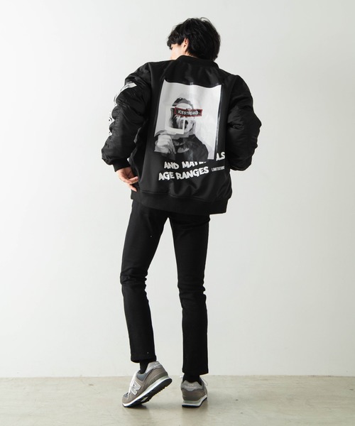 WEGO（ウィゴー）の「WEGO/PhotographMA-1（MA-1・メンズ・ホワイト/ブラック/パープル/ブラック系その他・MEDIUM/LARGE）」の11枚目の写真