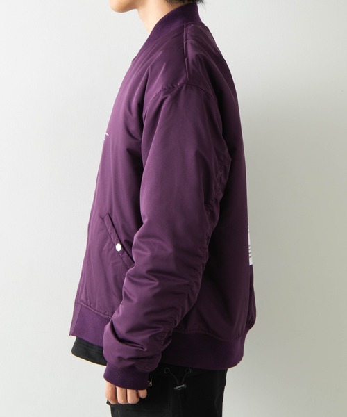 WEGO（ウィゴー）の「WEGO/PhotographMA-1（MA-1・メンズ・ホワイト/ブラック/パープル/ブラック系その他・MEDIUM/LARGE）」の17枚目の写真