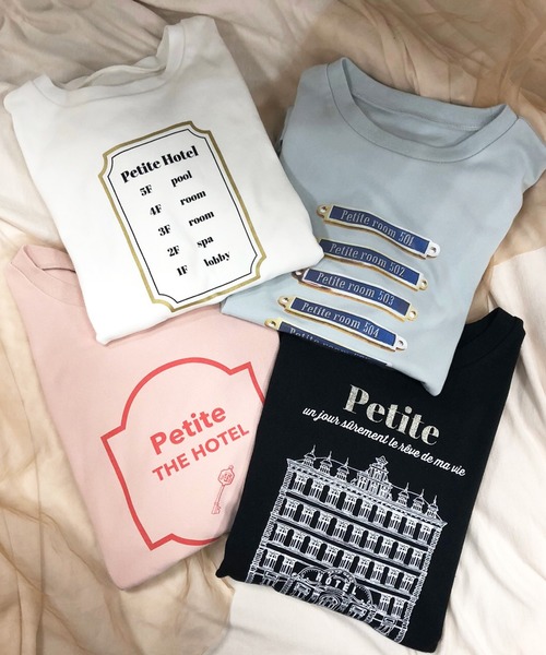 one after another NICE CLAUP(ワンアフターアナザーナイスクラップ)の「【petite by niceclaup】プリントアソートスウェット(スウェット・レディース・オフホワイト/ブラック/ライトブルー/ピンク・FREE)」の13枚目の写真