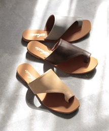 SESTO | 親指トングのスクエアトゥフラットサンダル/スリッパサンダル※(サンダル)