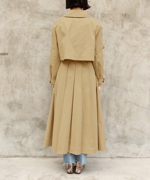 RANDA(ランダ)の「4WAYトレンチコート(トレンチコート・レディース・ベージュ/クリーム/ブルー・0/1)」の8枚目の写真