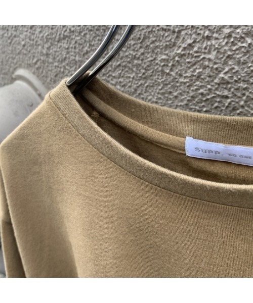 SUPP.（サップ）の「【SUPP.】サップ 40/2 コーマソフト天竺 S/S カットソー（Tシャツ/カットソー・レディース・アイボリー/ブラウン/ミント/ピンク・FREE）」の7枚目の写真
