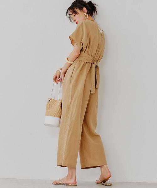 【試着のみ】GREEN LABEL RELAXING オールインワン　ベージュ green label relaxing（グリーンレーベルリラクシング）の「CFC