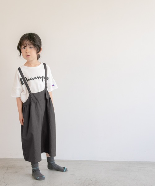 LOWRYS FARM(ローリーズファーム)の「ジャンスカ 872005(ワンピース・キッズ・アイボリー/ブラウン/チャコールグレー/イエロー/ホワイト系その他・MEDIUM/LARGE/X-LARGE)」の3枚目の写真