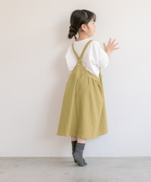 LOWRYS FARM(ローリーズファーム)の「ジャンスカ 872005(ワンピース・キッズ・アイボリー/ブラウン/チャコールグレー/イエロー/ホワイト系その他・MEDIUM/LARGE/X-LARGE)」の5枚目の写真