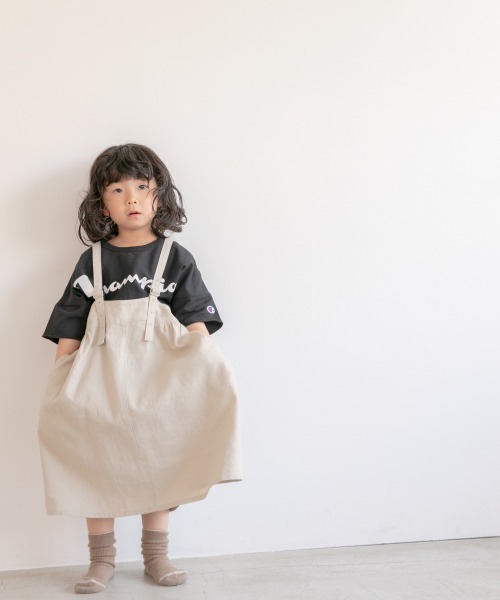 LOWRYS FARM(ローリーズファーム)の「ジャンスカ 872005(ワンピース・キッズ・アイボリー/ブラウン/チャコールグレー/イエロー/ホワイト系その他・MEDIUM/LARGE/X-LARGE)」の12枚目の写真