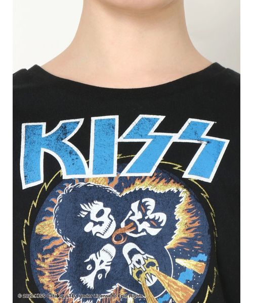 GYDA(ジェイダ)の「KISSショートTシャツ(Tシャツ/カットソー・レディース・ブラック・FREE)」の15枚目の写真