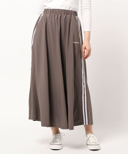 CONVERSE（コンバース）の「【CONVERSE】ラインスカート（スカート・レディース・パープル/ダークベージュ/ブラック・M）」の2枚目の写真