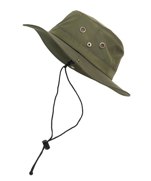 emesuelee（エメスーリー）の「撥水 アドベンチャーハット（ハット・メンズ・オレンジ/ブラック/ベージュ/ネイビー/オリーブ/ターコイズブルー・フリー）」の4枚目の写真