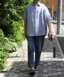 ADAM ET ROPE' | ベルギーリネン 半袖シャツ(シャツ/ブラウス)