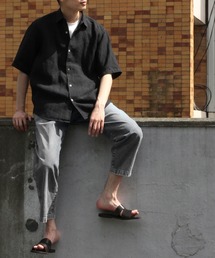 ADAM ET ROPE' | ベルギーリネン 半袖シャツ(シャツ/ブラウス)