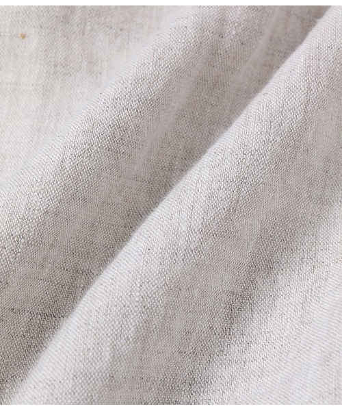 ADAM ET ROPE'（アダムエロペ）の「ベルギーリネン 半袖シャツ（シャツ/ブラウス・メンズ・ホワイト系その他2/ブラック/ブルー系その他5・M/L）」の8枚目の写真