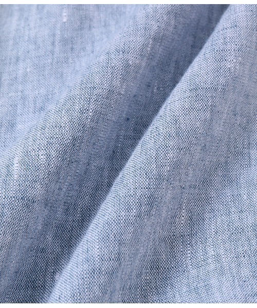 ADAM ET ROPE'（アダムエロペ）の「ベルギーリネン 半袖シャツ（シャツ/ブラウス・メンズ・ホワイト系その他2/ブラック/ブルー系その他5・M/L）」の9枚目の写真