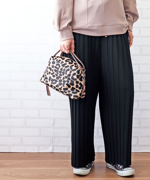 カルゼ素材プリーツワイドパンツ その他パンツ Belluna ベルーナ のファッション通販 Zozotown