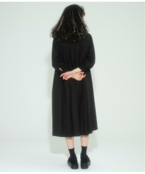 Candy Stripper（キャンディストリッパー）の「LACE UP SHIRT ワンピース（ワンピース・レディース・ブラック/オフホワイト・1/2）」の5枚目の写真