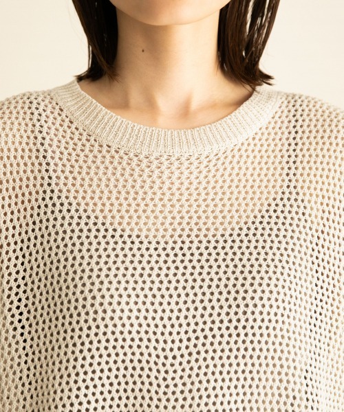 LOWRYS FARM（ローリーズファーム）の「メッシュベスト　891735（ベスト・レディース・ダークブラウン/オフホワイト/ブルー・FREE）」の15枚目の写真