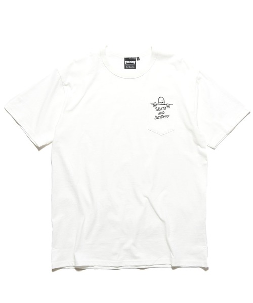 THRASHER（スラッシャー）の「THRASHER/スラッシャー G.SK8&D POCKET S/S T-SHIRT 半袖Tシャツ（Tシャツ/カットソー・メンズ・ブラック/グリーン/ホワイト・M/L/XL）」の2枚目の写真