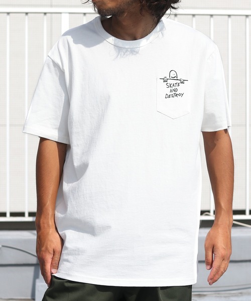 THRASHER（スラッシャー）の「THRASHER/スラッシャー G.SK8&D POCKET S/S T-SHIRT 半袖Tシャツ（Tシャツ/カットソー・メンズ・ブラック/グリーン/ホワイト・M/L/XL）」の14枚目の写真