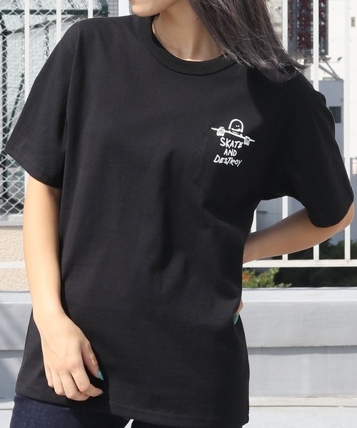 THRASHER（スラッシャー）の「THRASHER/スラッシャー G.SK8&D POCKET S/S T-SHIRT 半袖Tシャツ（Tシャツ/カットソー・メンズ・ブラック/グリーン/ホワイト・M/L/XL）」の19枚目の写真