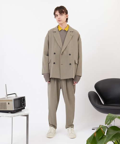 EMMA CLOTHES(エマクローズ)の「畦編み 袖レイヤード オーバーサイズ ニット(EMMA CLOTHES)(ニット/セーター・メンズ・オフホワイト/ブラック/グリーン系その他/グレイッシュベージュ/ブラウン・FREE)」の18枚目の写真