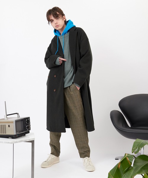 EMMA CLOTHES(エマクローズ)の「畦編み 袖レイヤード オーバーサイズ ニット(EMMA CLOTHES)(ニット/セーター・メンズ・オフホワイト/ブラック/グリーン系その他/グレイッシュベージュ/ブラウン・FREE)」の22枚目の写真