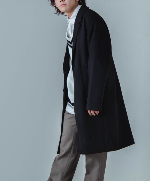 WEGO（ウィゴー）の「WEGO/ニットメルトンオーバーコート（チェスターコート）」 - WEAR