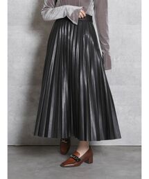 dazzlin | レザーライクプリーツスカート【WEB限定】(スカート)