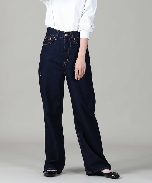 Levi's（リーバイス）の「【Levi's】【ライトオン限定】「TYPE1」 ハイルーズデニムパンツ（デニムパンツ・レディース・ノンウォッシュ・28inch/25inch/27inch/26inch）」の4枚目の写真