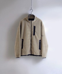 【Kappa / カッパ】 別注 ビッグシルエット シープ / シャギー スタンドカラーボアジャケット