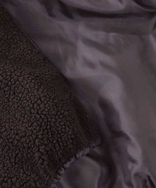 Kappa（カッパ）の「【Kappa / カッパ】 別注 ビッグシルエット シープ / シャギー スタンドカラーボアジャケット（ブルゾン・メンズ・ブラウン/ブルー/ベージュ/アイボリー/ブラック/ベージュ系その他/グレー/ラベンダー・L/M）」の15枚目の写真